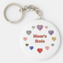 Mom's Rule Key Chain