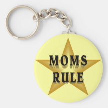 Moms Rule keychain