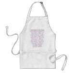 Mom's Rules Of The House Aprons