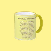 Mom's Rules Of The House mugs