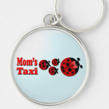 Mom's Taxi Keychain