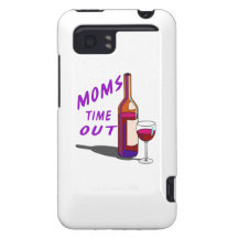 Moms Time Out Glass of Wine HTC Vivid Case