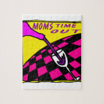 Moms Time Out Glass of Wine puzzles