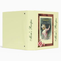 Mom's Vintage Recipes Album 3 Ring Binder