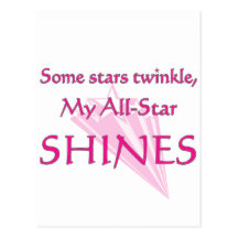 Mon All-Star brille : Parent fier d'un All-Star Carte Postale