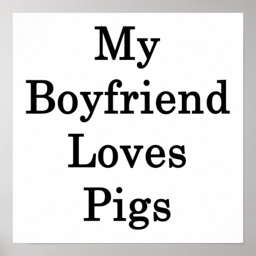 Mon ami aime des porcs posters