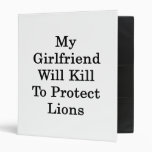 Mon amie tuera pour protéger des lions