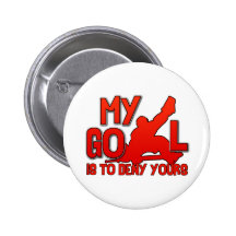 Mon but, gardien de but d'hockey pin's