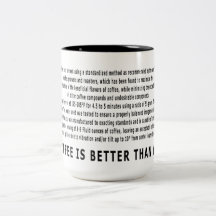 Mon café est meilleur que le vôtre tasse à café
