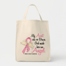 Mon cancer du sein de tante Is An Angel 2 Sacs De Toile