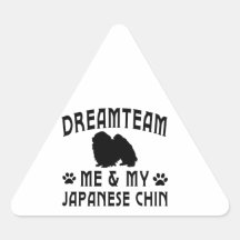 Mon chien japonais de Chin Autocollants