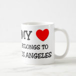Mon coeur appartient à LOS ANGELES Tasse À Café