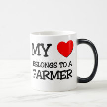 Mon coeur appartient à un AGRICULTEUR Mugs À Café