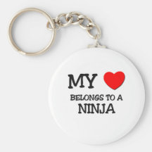 Mon coeur appartient à un NINJA Porte-clés