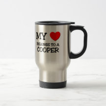 Mon coeur appartient à un TONNELIER Mugs À Café