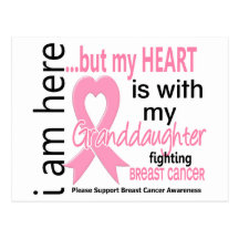 Mon coeur est avec mon cancer du sein de petite-fi cartes postales