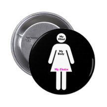 Mon esprit, mon corps, mon choix badges avec agrafe