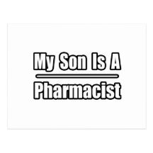 Mon fils est un pharmacien carte postale