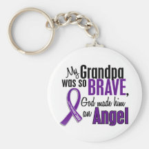 Mon grand-papa est un Cancer pancréatique d'ange Porte-clés