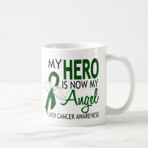 Mon héros est mon Cancer de foie d'ange Mug À Café