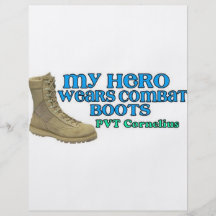 Mon héros porte Combatboots Prospectus Avec Motif