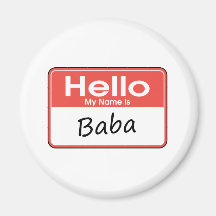 Mon nom est baba magnets pour réfrigérateur