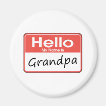 Mon nom est grand-papa aimant pour réfrigérateur
