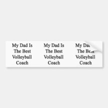 Mon papa est le meilleur entraîneur de volleyball adhésifs pour voiture