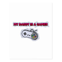 Mon papa est un Gamer Carte Postale