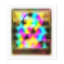 Mona Lisa 2dArtCode Gallery Wrapped Canvas