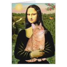 Mona Lisa - 46 SH tigrés oranges Carte De Vœux