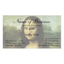 Mona Lisa (aka La Gioconda) by Leonardo da Vinci Business Card Template