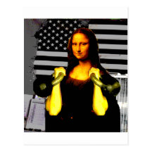 Mona Lisa avec KettleBells Carte Postale