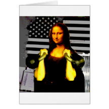 Mona Lisa avec KettleBells Cartes De Vœux