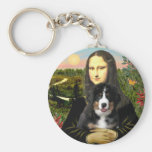 Mona Lisa - Bernese Mt Dog Puppy Keychain