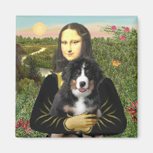 Mona Lisa - Bernese Mt Dog Puppy Magnet