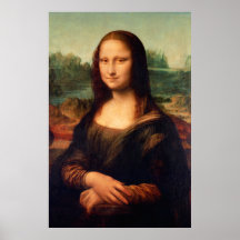 Mona Lisa by Leonardo Da Vinci - Restored Version Posters