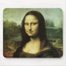 Mona Lisa by Leonardo da Vinci Vintage Renaissance Mouse Pads