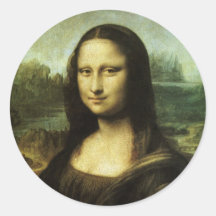 Mona Lisa by Leonardo da Vinci Vintage Renaissance Stickers