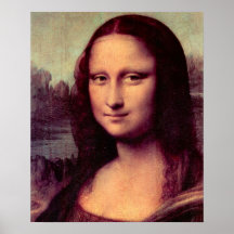 Mona Lisa (Detail) by Leonardo da Vinci Poster