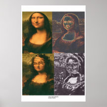 Mona Lisa Foursquare Poster
