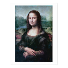 Mona Lisa la Gioconda postcard
