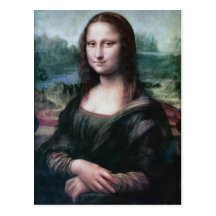 Mona Lisa la Gioconda postcard