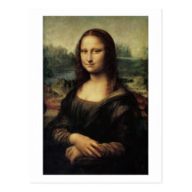 Mona Lisa la Gioconda postcard