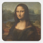 Mona Lisa (La Gioconda) Square Stickers