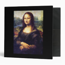 Mona Lisa, Leonardo da Vinci 3 Ring Binder