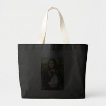 Mona Lisa - Papillon 1 Canvas Bags
