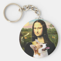 Mona Lisa - Pembroke Welsh Corgi 7b Key Chains