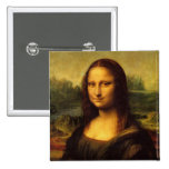 Mona Lisa Pinback Buttons