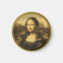 Mona Lisa Portrait  Magnet